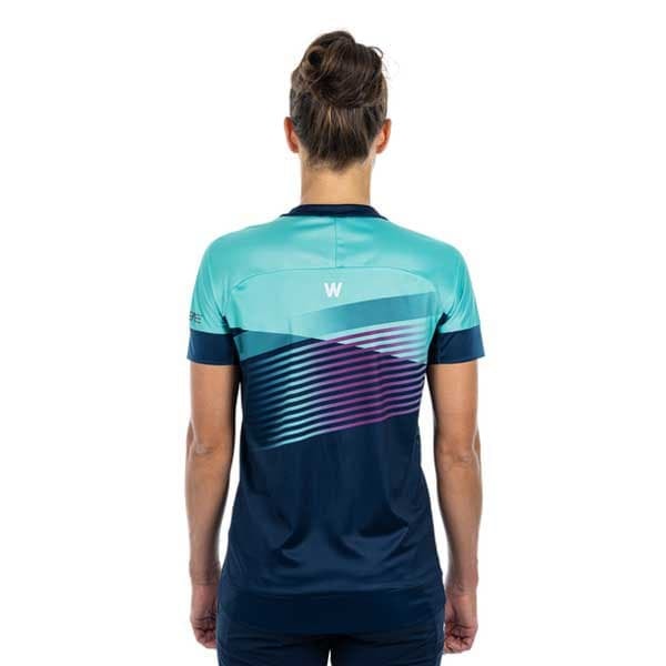 Cube Lyhythihainen Enduropaita Teamline Sininen 2XL Nainen