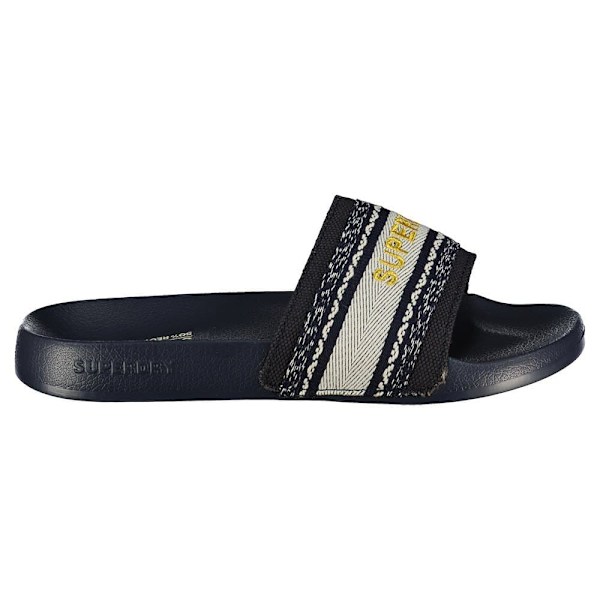 Superdry Webbing Vegan Pool Tofflor Guld EU 38-39 Kvinna