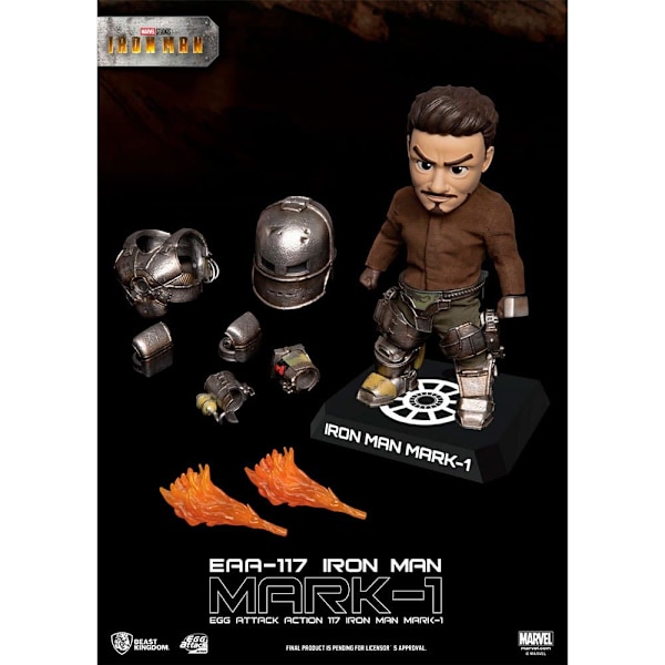 Marvel Avengers Mark I Figur Iron Man Svart