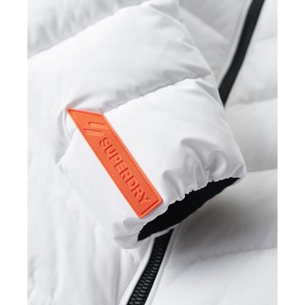 Superdry Vadderad Jacka Microfibre Vit 2XS Kvinna