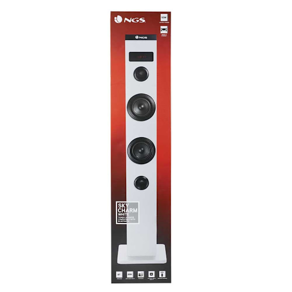 Ngs Tornhögtalare Sky Charm Vit One Size / EU Plug