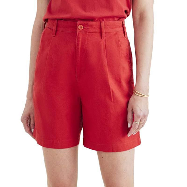 Dockers Shorts Pleated Original Röd 27 Kvinna