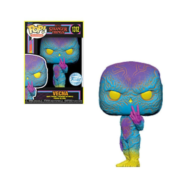Funko Exklusiv Pop Stranger Things S4 Vecna Blacklight 1312 74475 Blå