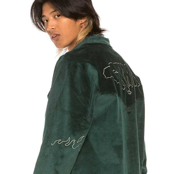 Grimey Aged Rum Corduroy övertröja Grönt 3XL Man