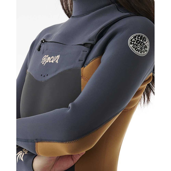 Rip Curl Langærmet Neoprendragt Med Brystlynlås Dawn Patrol 3/2 Mm Sort 4