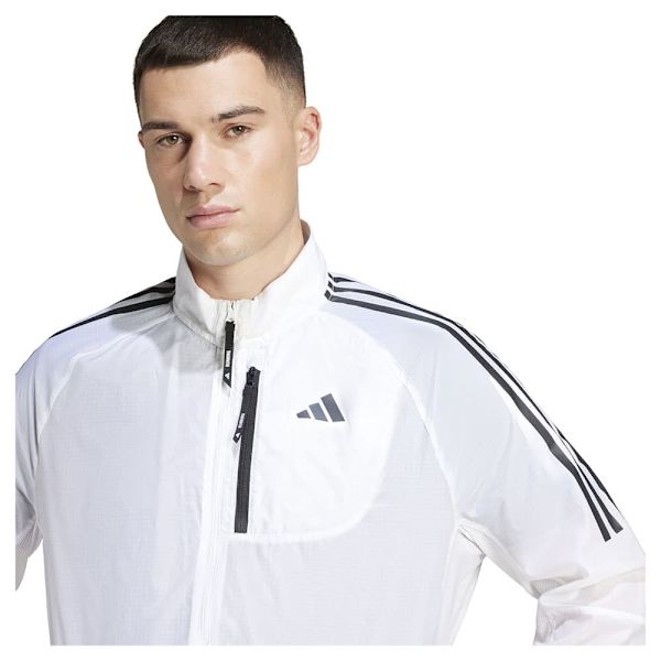 Adidas Own The Run 3 Stripes Packable Jakke  M Mand