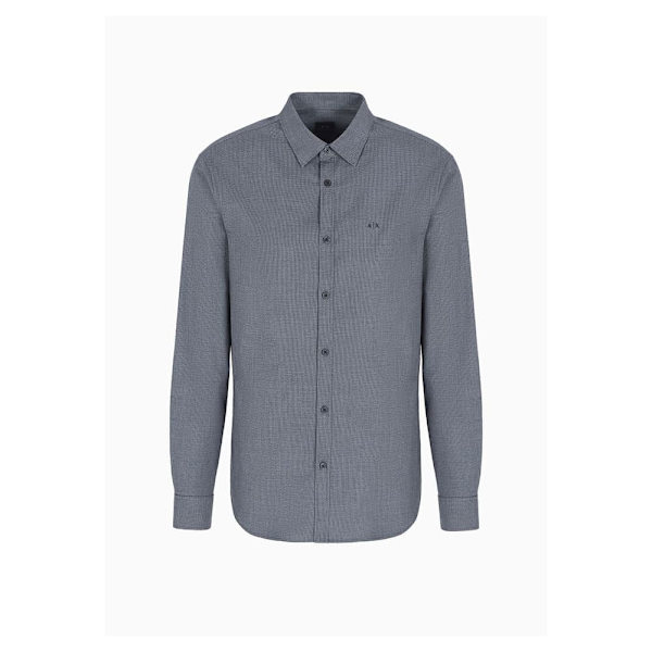 Armani Exchange 6dzc30_zn5uz Skjorte Med Lange ærmer Grå M Mand