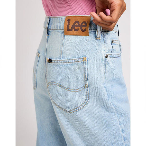 Lee Stella A Line Wide Leg Fit Jeans Blå 29 / 31 Kvinde