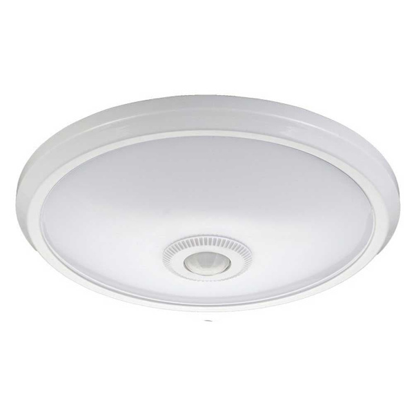 Edm Påfør Overflade-led Med Sensor Og Nødlys 16w 1100 Lumens 6400k Hvid