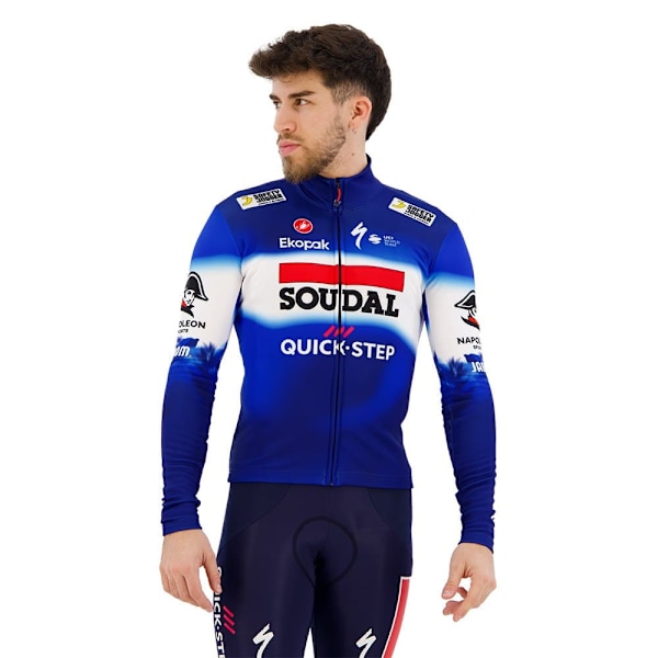 Castelli Thermal Soudal Quick-step 2024 Pitkähihainen Trikoo Sininen M Mies