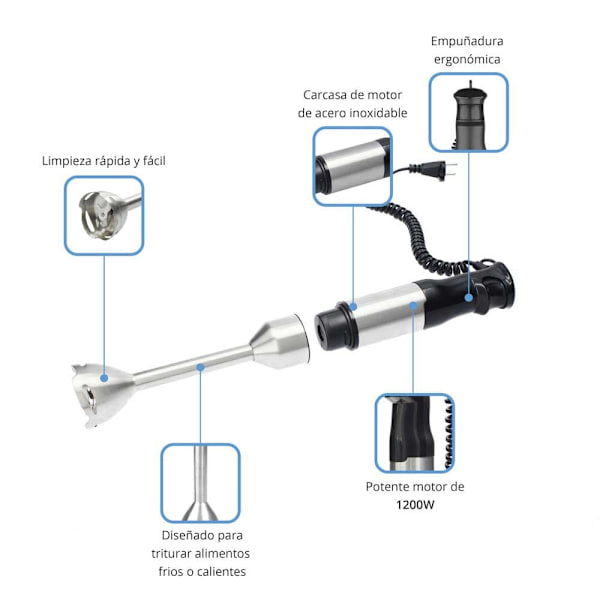 Tm Electron Vispilä Tmpba016 1200w Kirkas One Size / EU Plug