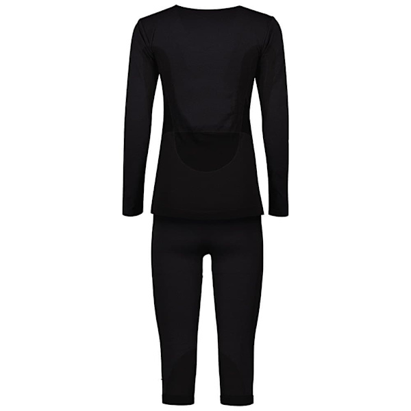 Lenz Langærmet Baselagssæt Merino Sort XL-2XL Kvinde