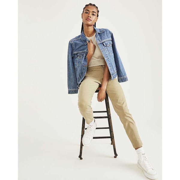 Dockers Chino Byxor Weekend Skinny Beige 30 / 27 Kvinna