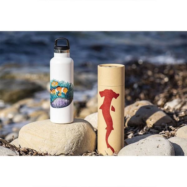 Fish Tank Clownfish Pullo 600ml Valkoinen