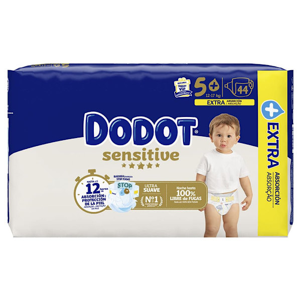 Dodot Känsliga Blöjor Storlek 5 Extra 44 Enheter