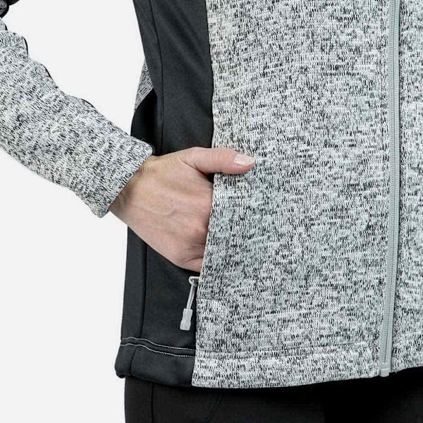 Izas Fleece Med Huva Equus W Grå L Kvinna