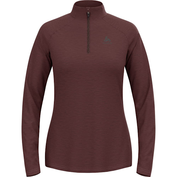 Odlo Essentials Cw 200 Fleece Med Halv Dragkedja Brun L Kvinna