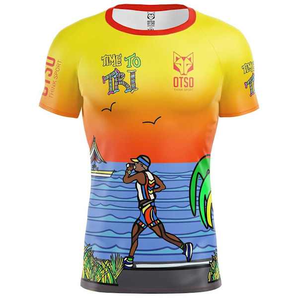Otso Time To Tri Run T-shirt Med Korta ärmar  M Man