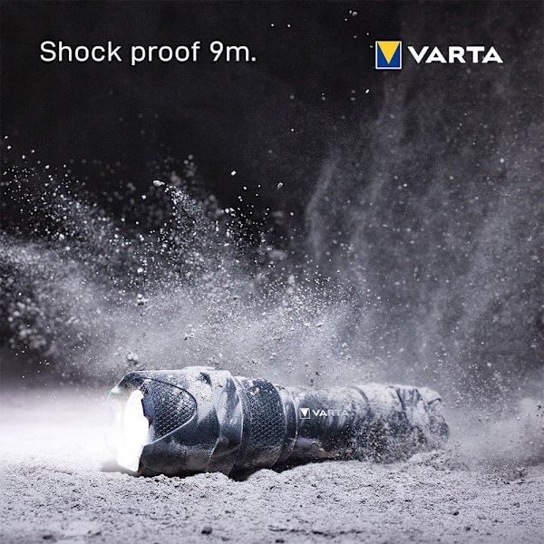 Varta Lyhty Indestructible F10 Pro 6w Led Alu 300 Lumen Musta