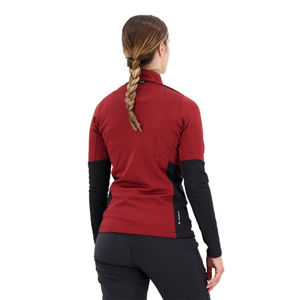 Salewa Halv Blixtlåsfleece Puez Pullover Röd XL Kvinna