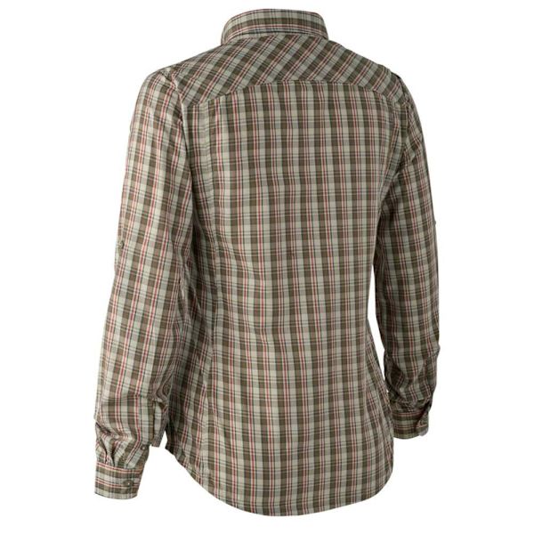 Deerhunter Pitkähihainen Paita Heather Red Check Ruskea XL