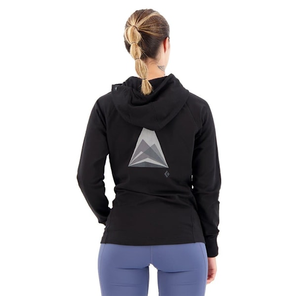 Black Diamond Mountain Transparency Hættetrøje Sort XS Kvinde