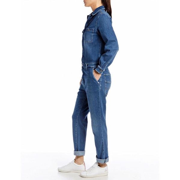 Replay Jumpsuit W1060 .000.353 399 Blå S Kvinna