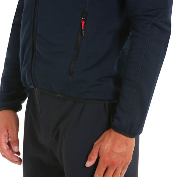 Slam Fleece Active Mid Wgt Grid Blå XL Mand