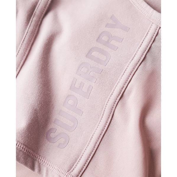 Superdry Sport Tech Corset ærmeløs T-shirt Lilla L Kvinde