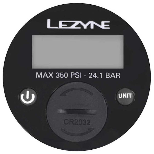 Lezyne Digital Måler 350 Psi 2.5 Tommer Sort