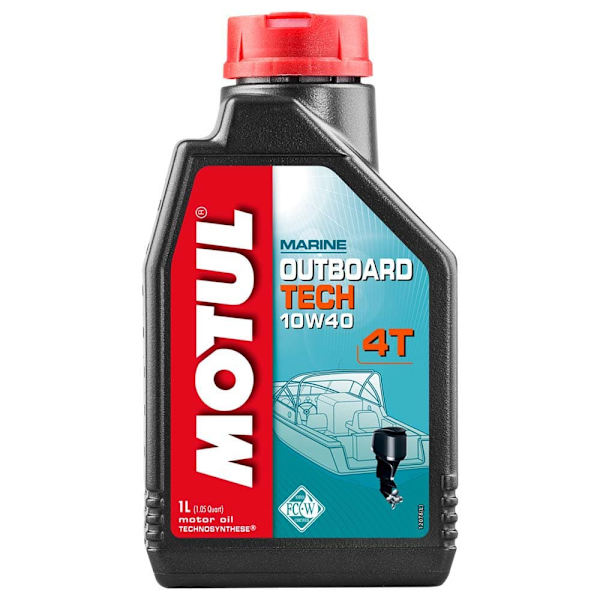 Motul Påhængsmotor Motorolie Tech 4t 10w40 5l Sort