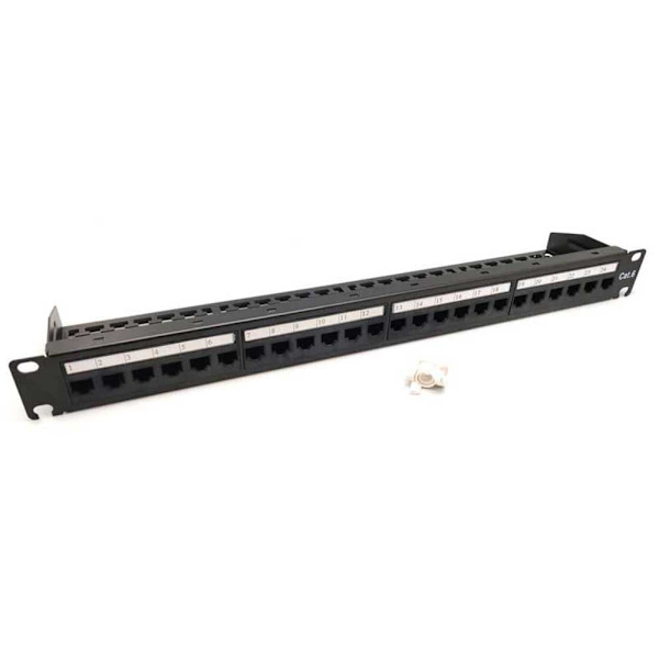 Euroconnex Patch Panel 0023 Utp Cat6 1u 19´´ 24p Sort