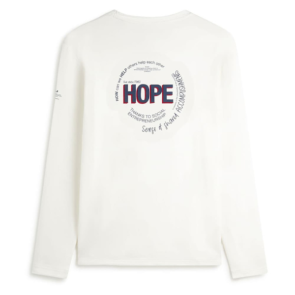 Ecoalf Hope T-shirt Med Lång ärm Vit XL Man