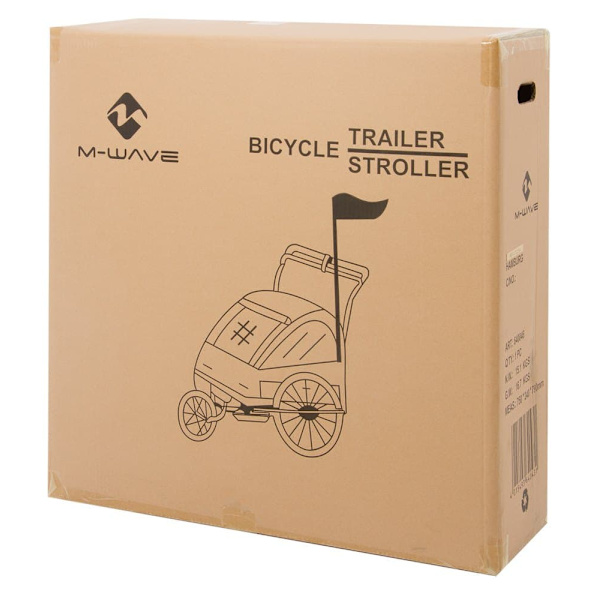 M-wave Sisään Stalwart 3 1 Juniori Traileri Keltainen,Musta Max 32 kg Poika