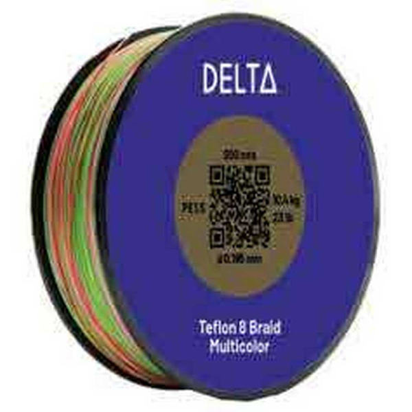 Delta Flätad Teflon 8 Braid 1000 M Flerfärgad 0.290 mm