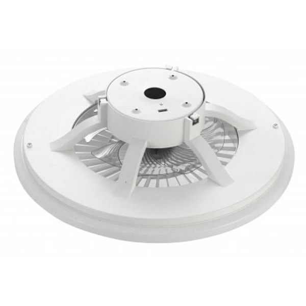 Muvit Io Takfläktljus Wifi Cct 600*170 Mm Vit 3800 Lumens