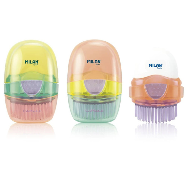 Milan Udstillingsboks 16 New Look Viskelæder Med Børste New Look Serie Transparent
