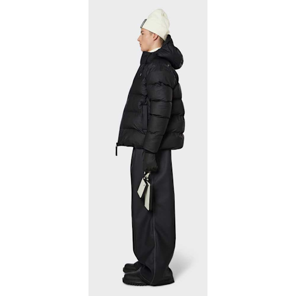 Rains Puffer Jakke Sort XL Mand