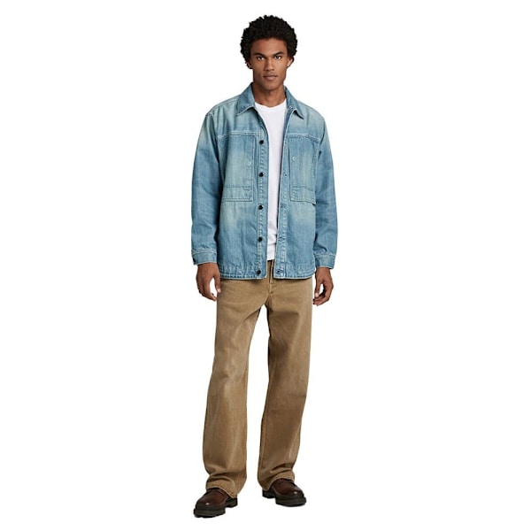 G-star Us Navy Shanorak Denimjakke Blå M Mand