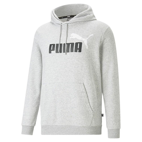 Puma Ess+ 2 Col Big Logo Hættetrøje Grå L Mand
