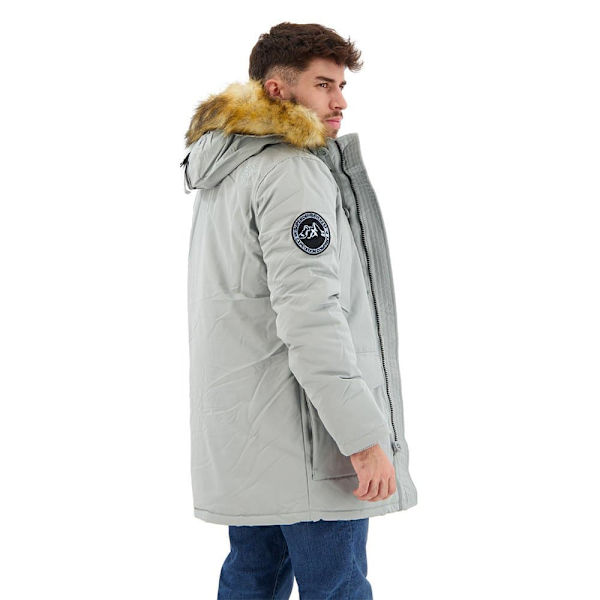 Superdry Parkas Everest Faux Fur Grå L Man