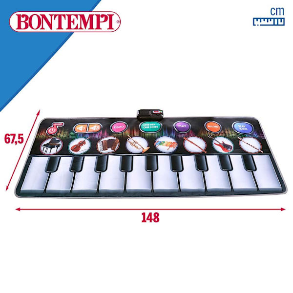 Bontempi Elektrisk Matta Musical Durchsichtig