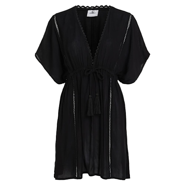 O´neill Essentials Mona Beach Cover Up Kortærmet Kjole Sort L Kvinde