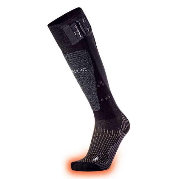 Therm-ic Lämmitettävät Pitkät Sukat Powersocks Set Heat Uni+s-pack 1200 Musta EU 42-44 Mies