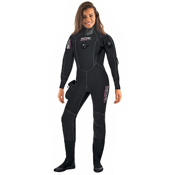 Seacsub Tørdragt Kvinde Warm Sort 2XL