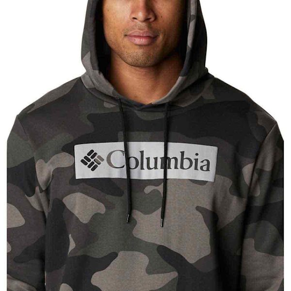 Columbia Huppari Logo Printed Musta L Mies