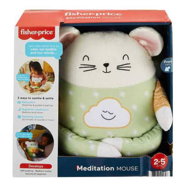 Fisher Price Portugisisk Version Teddy Meditation Mouse Gul