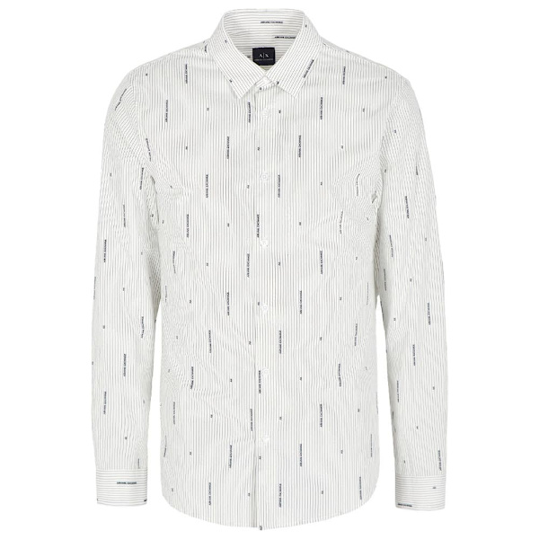 Armani Exchange 6dzc06-zn5dz Skjorte Med Lange ærmer Hvid XL Mand