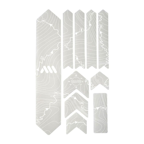 All Mountain Style Klistermærker Til Cykelramme Tracks Transparent
