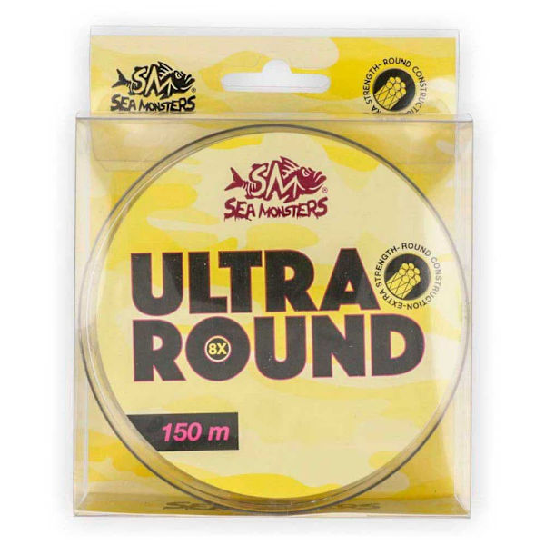 Sea Monsters Flettet Line Ultra Round 150 M Gul 0.20 mm